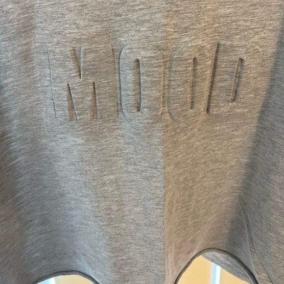 This is a gray crop top from say what - Picture 2 of 2